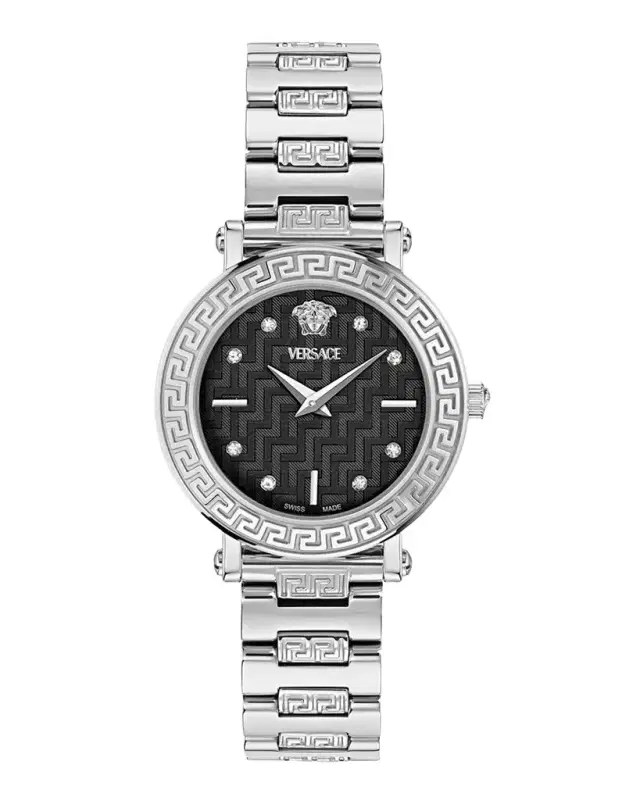 Versace Greca Sphere Petite 30mm Stainless Steel Bracelet Watch