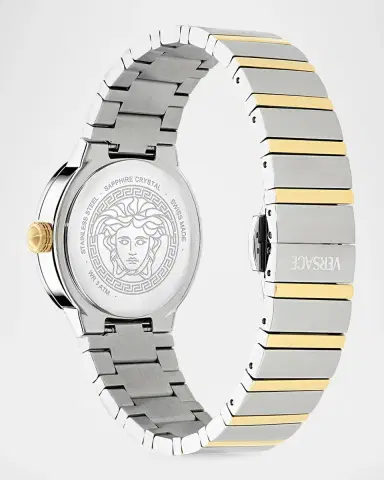 Versace Greca Logo Pearl 33mm Two-Tone Bracelet Watch | Thumbnail 4 Versace Greca Logo Pearl 33mm Two-Tone Bracelet Watch | Thumbnail 4