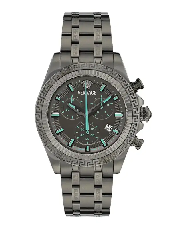 Men's Fornax Chronograph 43mm IP Gunmetal Bracelet Watch