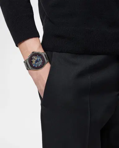 Versace Men's Greca 43mm IP Gunmetal Extreme Chrono Skeleton Automatic Watch | Thumbnail 2
