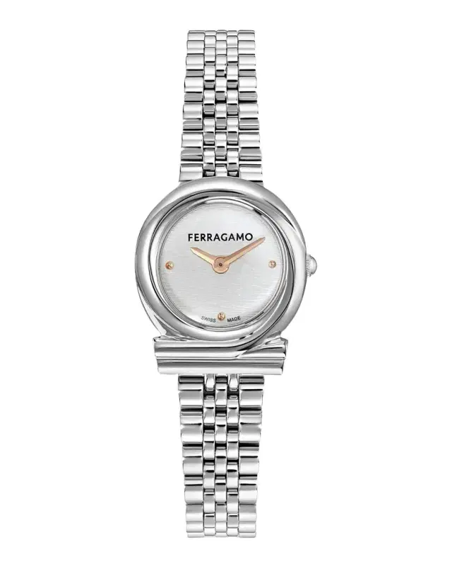 Ferragamo Gancini Twisted 23mm Stainless Steel Bracelet Watch