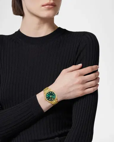 Versace Millenyium 32mm IP Yellow Gold Bracelet Watch | Thumbnail 2
