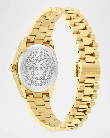 Versace Millenyium 32mm IP Yellow Gold Bracelet Watch | Thumbnail 4