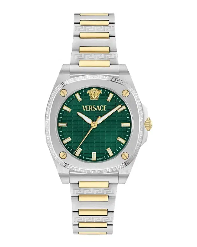 Versace Greca Pulse 36mm Two-Tone Bracelet Watch