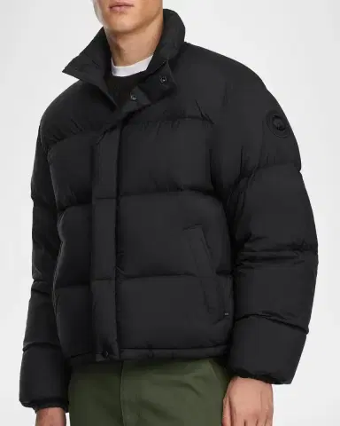 Canada Goose Men's Sterling Quilted Down Short Nylon Puffer Jacket | Thumbnail 4