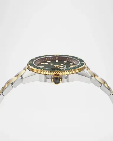 Versace Men's Greca Force 42mm Two-Tone Bracelet Watch | Thumbnail 3