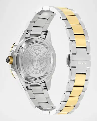 Versace Men's Greca Force 42mm Two-Tone Bracelet Watch | Thumbnail 4