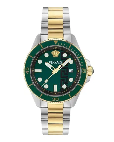 Versace Men's Greca Force 42mm Two-Tone Bracelet Watch | Thumbnail 1