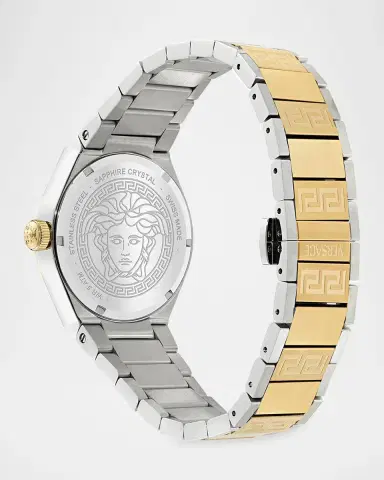 Versace V-Auria 35mm Two-Tone Bracelet Watch | Thumbnail 4 Versace V-Auria 35mm Two-Tone Bracelet Watch | Thumbnail 4