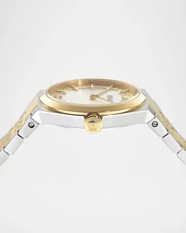 Versace V-Auria 35mm Two-Tone Bracelet Watch | Thumbnail 3 Versace V-Auria 35mm Two-Tone Bracelet Watch | Thumbnail 3