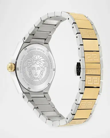 Versace V-Auria 35mm Two-Tone Bracelet Watch | Thumbnail 4 Versace V-Auria 35mm Two-Tone Bracelet Watch | Thumbnail 4