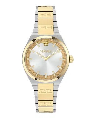 Versace V-Auria 35mm Two-Tone Bracelet Watch | Thumbnail 1 Versace V-Auria 35mm Two-Tone Bracelet Watch | Thumbnail 1
