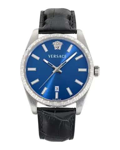 Versace Millenyium 40mm Leather-Strap Watch | Thumbnail 1 Versace Millenyium 40mm Leather-Strap Watch | Thumbnail 1