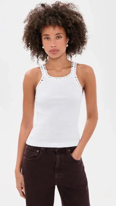 RE/DONE Multi Stud Ribbed Tank | Thumbnail 2