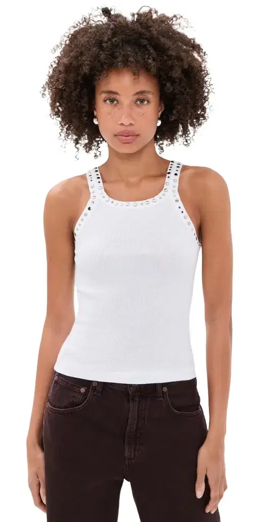 RE/DONE Multi Stud Ribbed Tank