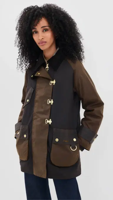Barbour Felton Checked Wax Jacket | Thumbnail 2