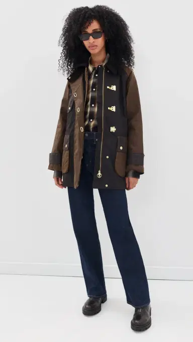 Barbour Felton Checked Wax Jacket | Thumbnail 5