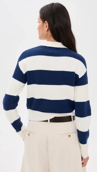 Denimist Cropped Rugby Sweater | Thumbnail 3