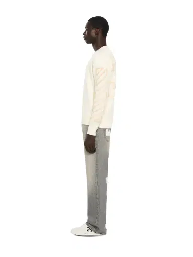 Off-White Diagonal Arrow Fuzzy Knit Crewneck | Thumbnail 3