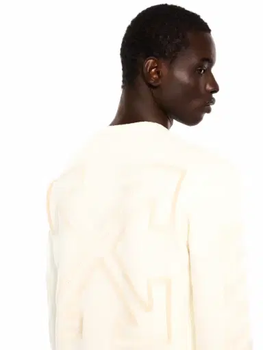 Off-White Diagonal Arrow Fuzzy Knit Crewneck | Thumbnail 5