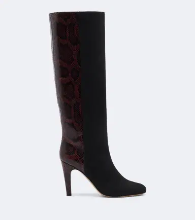 Ferragamo Leather and suede knee-high boots | Thumbnail 3