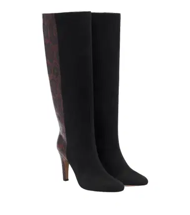 Ferragamo Leather and suede knee-high boots | Thumbnail 1