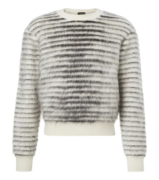 Tom Ford Striped mohair, wool, and silk-blend sweater