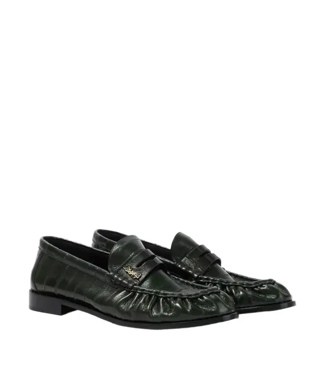 Saint Laurent Le Loafer eel leather loafers