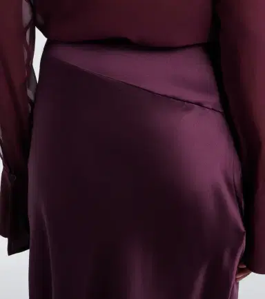 Nina Ricci Silk-blend midi skirt | Thumbnail 5