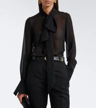 Nina Ricci Silk chiffon blouse | Thumbnail 3
