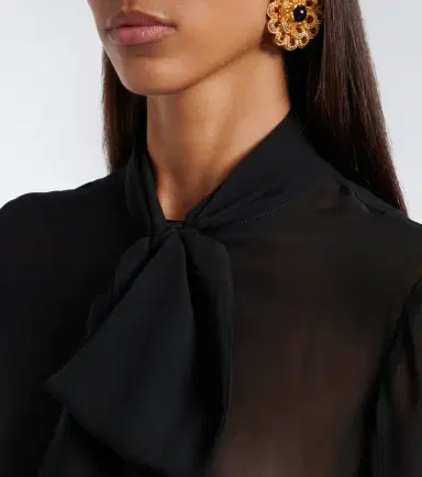 Nina Ricci Silk chiffon blouse | Thumbnail 5