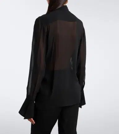 Nina Ricci Silk chiffon blouse | Thumbnail 6