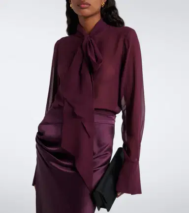 Nina Ricci Silk chiffon blouse | Thumbnail 4