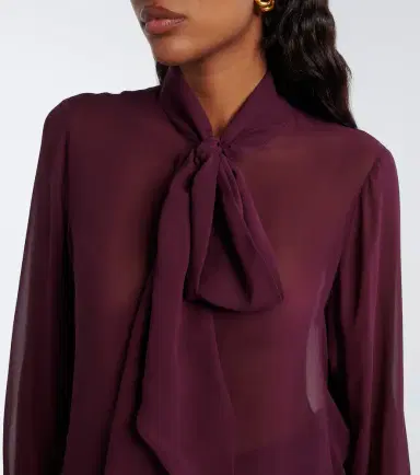 Nina Ricci Silk chiffon blouse | Thumbnail 5