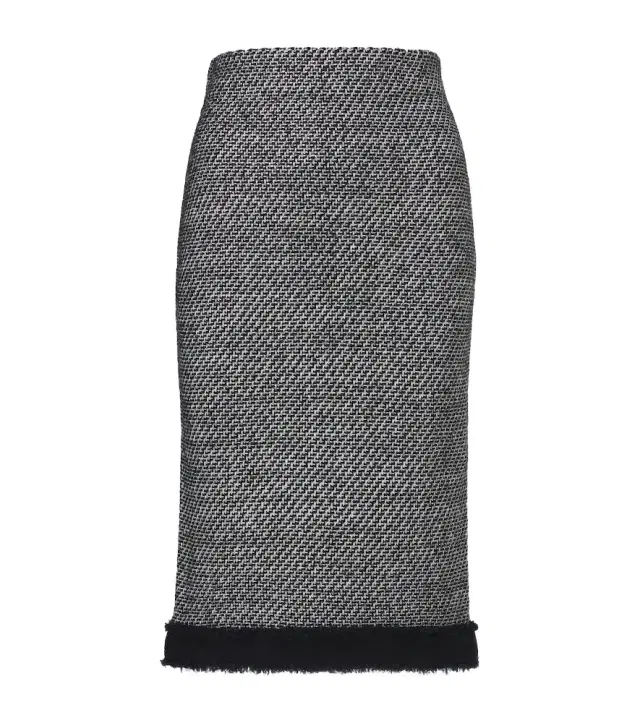 Nina Ricci Wool-blend tweed pencil skirt