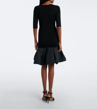 Nina Ricci Wool-blend peplum minidress | Thumbnail 3