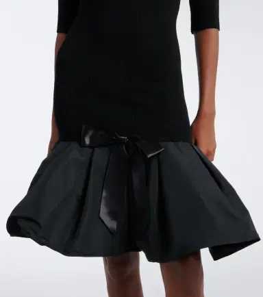 Nina Ricci Wool-blend peplum minidress | Thumbnail 4