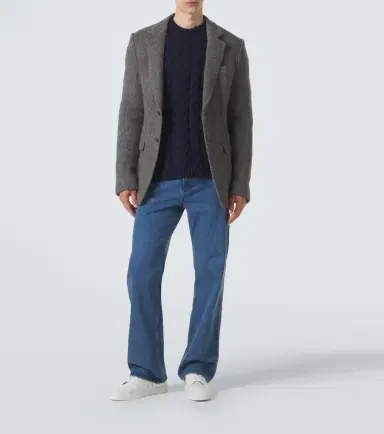 Gabriela Hearst Irving herringbone wool and cashmere jacket | Thumbnail 2