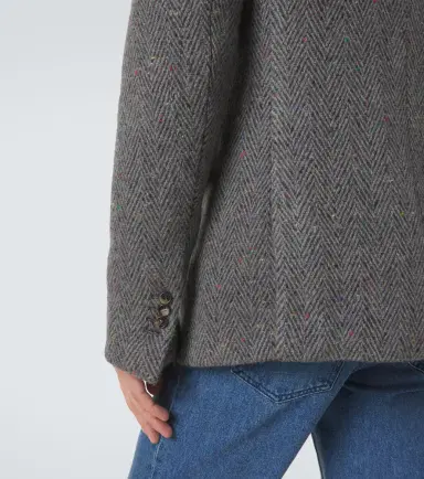 Gabriela Hearst Irving herringbone wool and cashmere jacket | Thumbnail 4