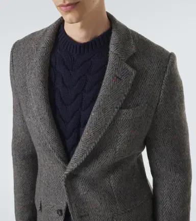 Gabriela Hearst Irving herringbone wool and cashmere jacket | Thumbnail 5