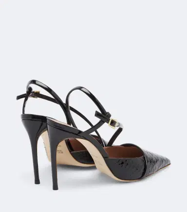 Malone Souliers Valeria croc-effect leather slingback pumps | Thumbnail 3 Malone Souliers Valeria croc-effect leather slingback pumps | Thumbnail 3
