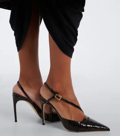 Malone Souliers Valeria croc-effect leather slingback pumps | Thumbnail 6 Malone Souliers Valeria croc-effect leather slingback pumps | Thumbnail 6