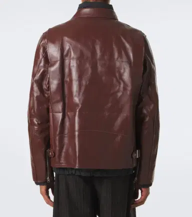 Sacai Layered leather down jacket | Thumbnail 3 Sacai Layered leather down jacket | Thumbnail 3
