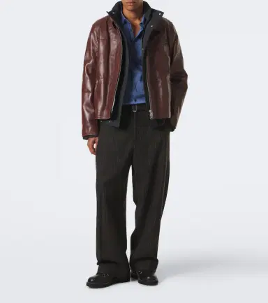 Sacai Layered leather down jacket | Thumbnail 5 Sacai Layered leather down jacket | Thumbnail 5