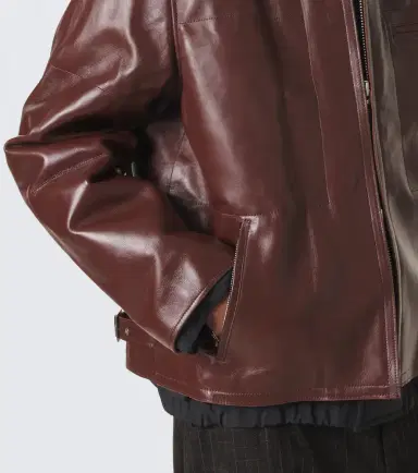 Sacai Layered leather down jacket | Thumbnail 6 Sacai Layered leather down jacket | Thumbnail 6