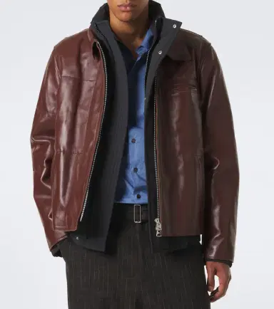 Sacai Layered leather down jacket | Thumbnail 7 Sacai Layered leather down jacket | Thumbnail 7