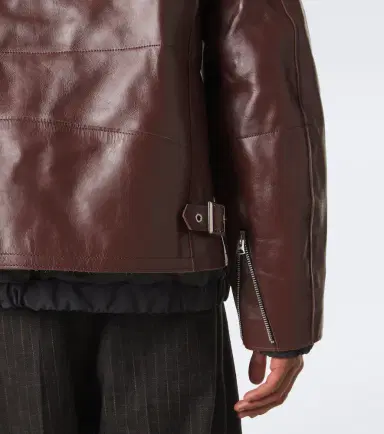 Sacai Layered leather down jacket | Thumbnail 8 Sacai Layered leather down jacket | Thumbnail 8