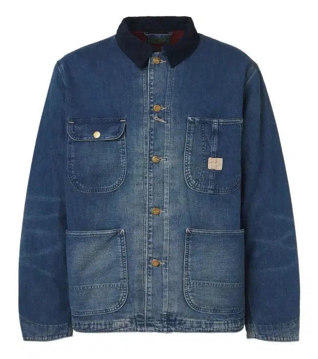 Polo Ralph Lauren Corduroy-trimmed denim jacket