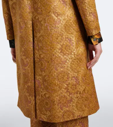 Dries Van Noten Jacquard linen, cotton, and silk-blend coat | Thumbnail 4 Dries Van Noten Jacquard linen, cotton, and silk-blend coat | Thumbnail 4
