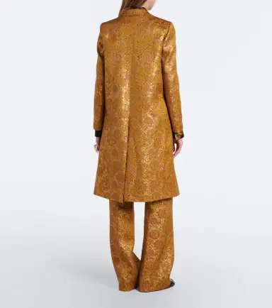 Dries Van Noten Jacquard linen, cotton, and silk-blend coat | Thumbnail 5 Dries Van Noten Jacquard linen, cotton, and silk-blend coat | Thumbnail 5